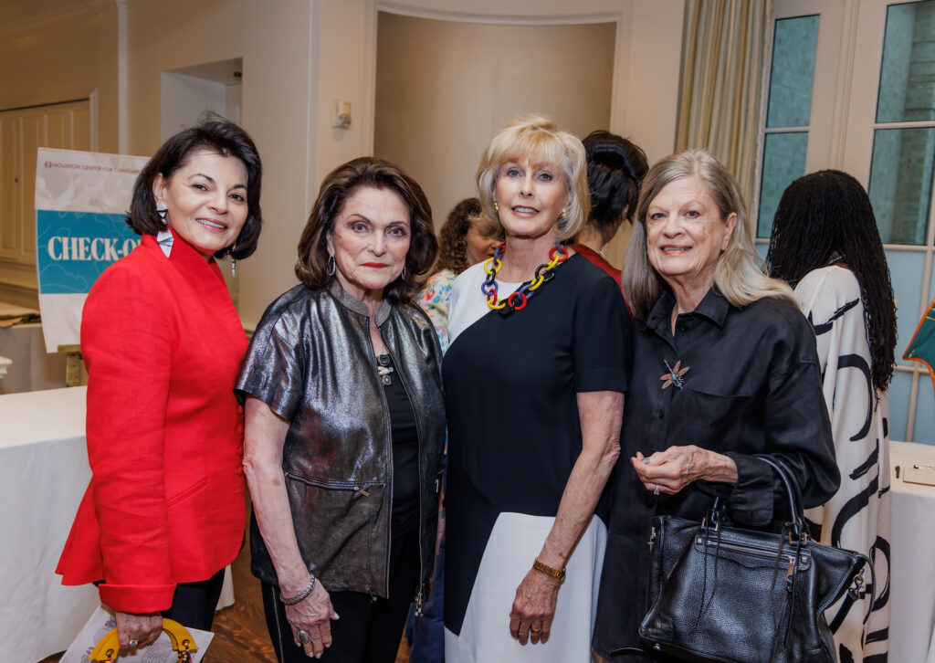 Ursula Muenzel, Beth Wolff, Barbara Paull, Ann Stautberg at the Houston Center for Contemporary Craft spring Luncheon 2024 (Photo by Katy Anderson)