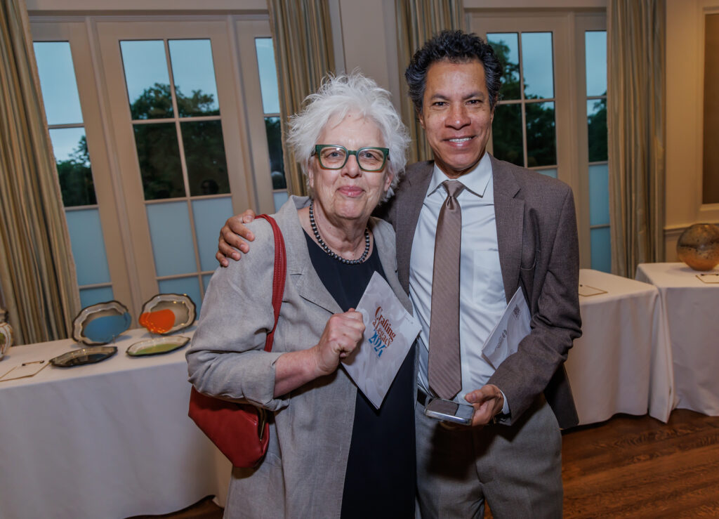 Tracye Wear, Dale Cover at Houston Center for Contemporary Craft Spring Luncheon 2024 (Photo by Katy Anderson)