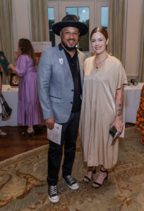 Houston Center for Contemporary Craft recent resident artists Robert Hodge, Abbie Preston Edmonson at the Houston Center for Contemporary Craft Spring Luncheon 2024 (Photo by Katy Anderson)