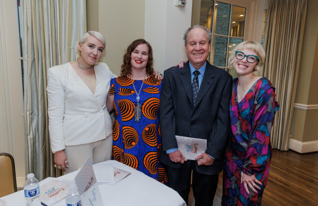 Sarah Darro, Jessica Jacobi, Rob Greenstein, Kerrisa Treanor at the Houston Center for Contemporary Craft Spring Luncheon 2024 (Photo by Katy Anderson) 