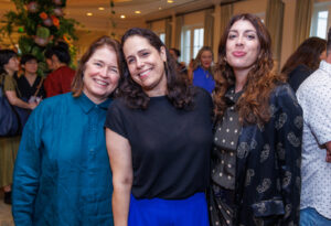 Kerry Inman, Elizabeth Essner, Rebecca Matalon at Houston Center for Contemporary Craft Spring Luncheon 2024 (Photo by Katy Anderson)