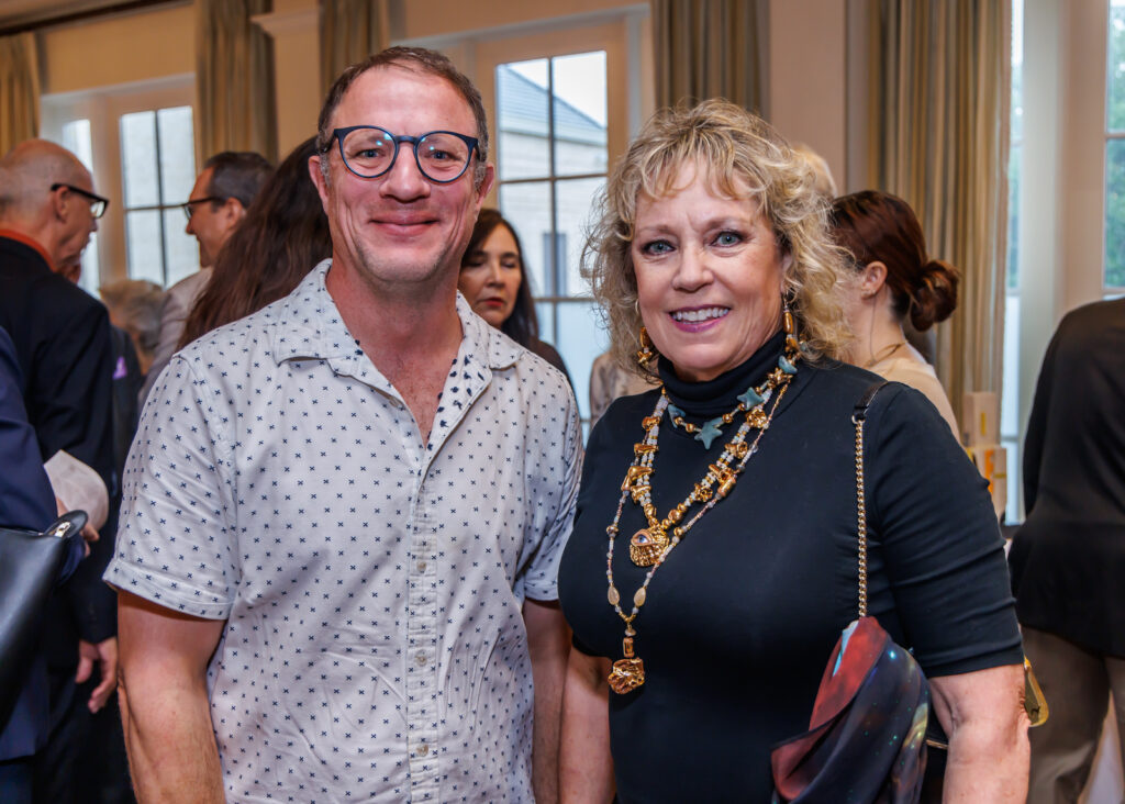 Jeff Forster, Susan Budge at the Houston Center for Contemporary Craft Spring Luncheon 2024 (Photo by Katy Anderson) 