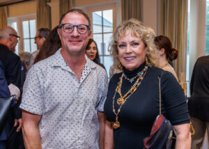 Jeff Forster, Susan Budge at the Houston Center for Contemporary Craft Spring Luncheon 2024 (Photo by Katy Anderson)