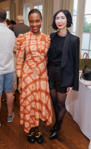 Alecia Harris, Carrie Brandsberg-Dahl at the Houston Center for Contemporary Craft Spring Luncheon 2024 (Photo by Katy Anderson)