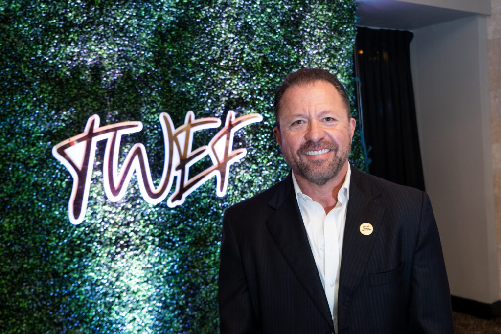 Hugo Alvarez at the 20th annual International Women's Leadership Summit.