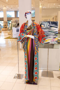 ‘International Spice’ kimono designed by GONZO247 at Kimono Zulu at Neiman Marcus (Photo by Wilson Parish)