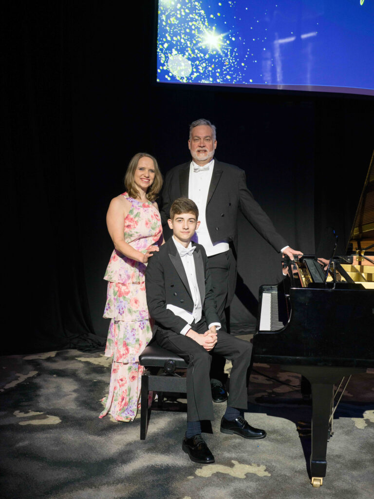 Jason Ingalls with parents Amanda & Franklin at the Make-A-Wish gala (Photo by Daniel Ortiz)