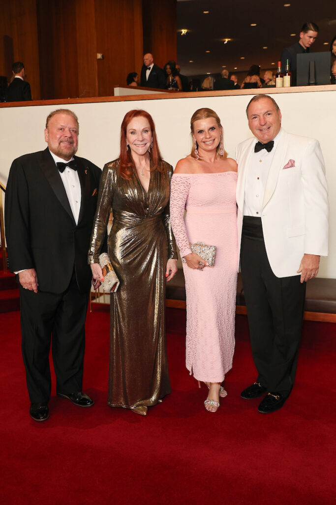 John & Lindy Rydman, Valerie & Tracy Dieterich at the Houston Symphony Wine Dinner & Collector's Auction. (Photo by Priscilla Dickson)