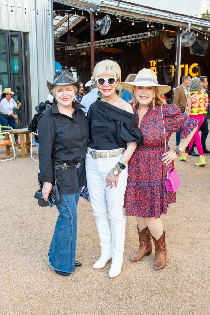 Leila Perrin, Leisa Holland-Nelson Bowman, Marilu Garza at the Cattle Baron's Ball kick-off held at The Rustic Downtown. (Photo by Jacob Power)