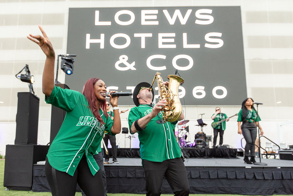 Limelight, an eleven-piece Emerald City Band, kept guests entertained throughout the night. (Photo by Clint Brewer)