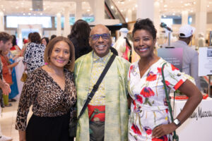 Marilyn Callahan, Selven O’Keef Jarmon, Rashena Franklin at Kimono Zulu at Neiman Marcus (Photo by Wilson Parish)