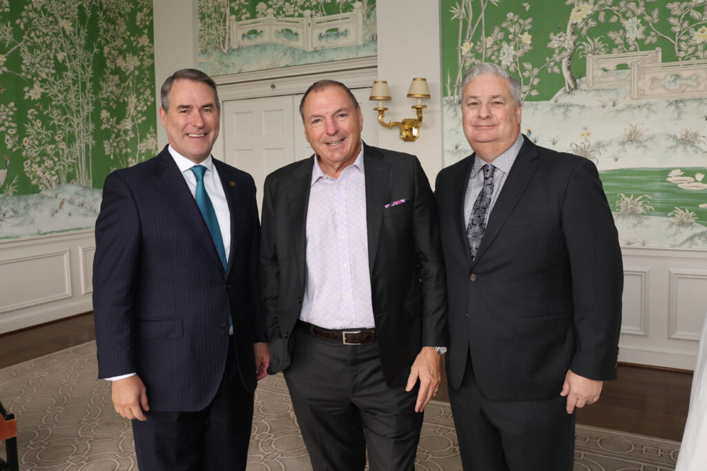 Steve Mach, Tracy Dieterich, Butch Mach at the Men of Distinction luncheon