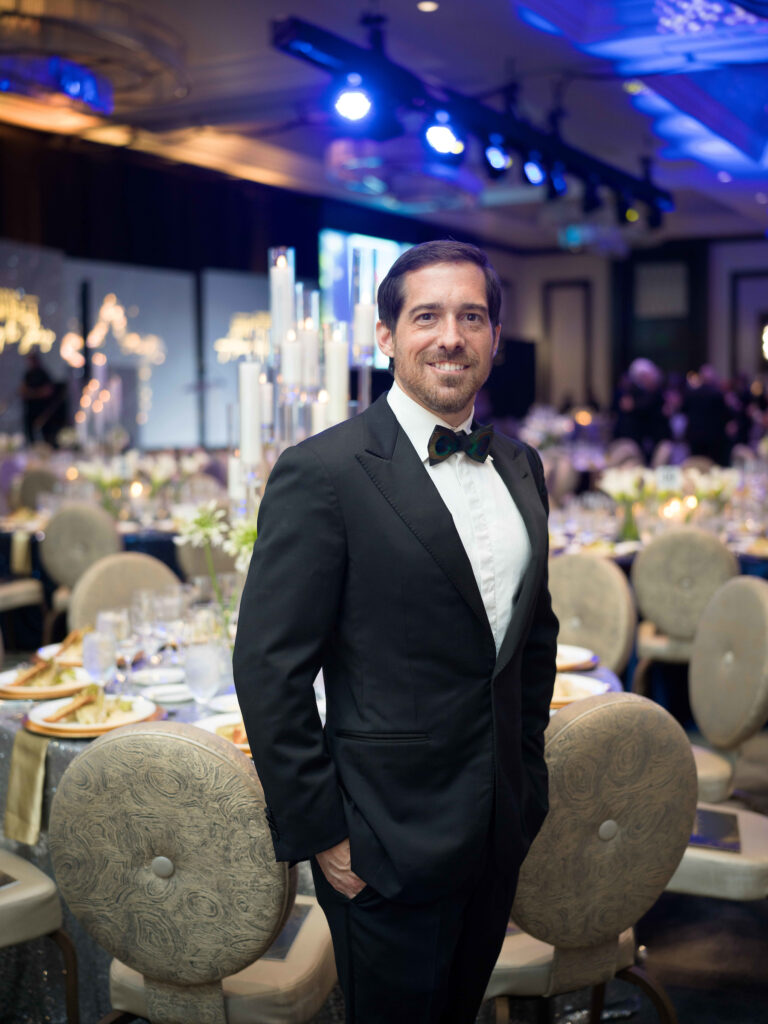 Michael Vanderider at the Make-a-Wish gala (Photo by Daniel Ortiz)