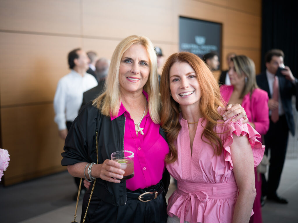 Michelle Mantor, Tonia Whilden at the grand opening of Central Houston Cadillac's new location near NRG Park (Photo by Daniel Ortiz)