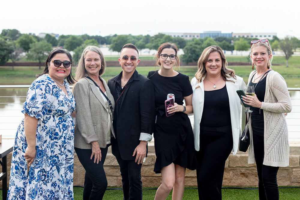 Paola Bowman, Darcie Wooten, Thomas Hegedus, Cassandra Nichols, Tracie Stewart, and guest. (Photo by Clint Brewer)