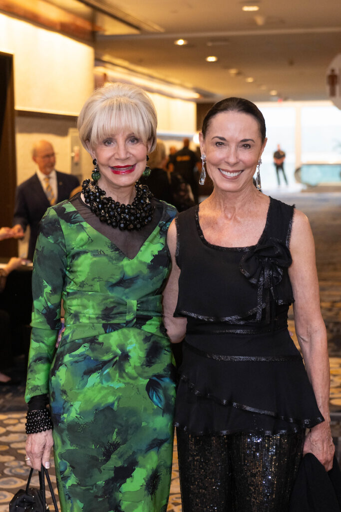 Host committee chair Leisa Holland-Nelson Bowman, honorary chair Sue Smith at Holocaust Museum Houston’s 2024 LBJ Moral Courage Award Dinner  (Photo by Wilson Parish)