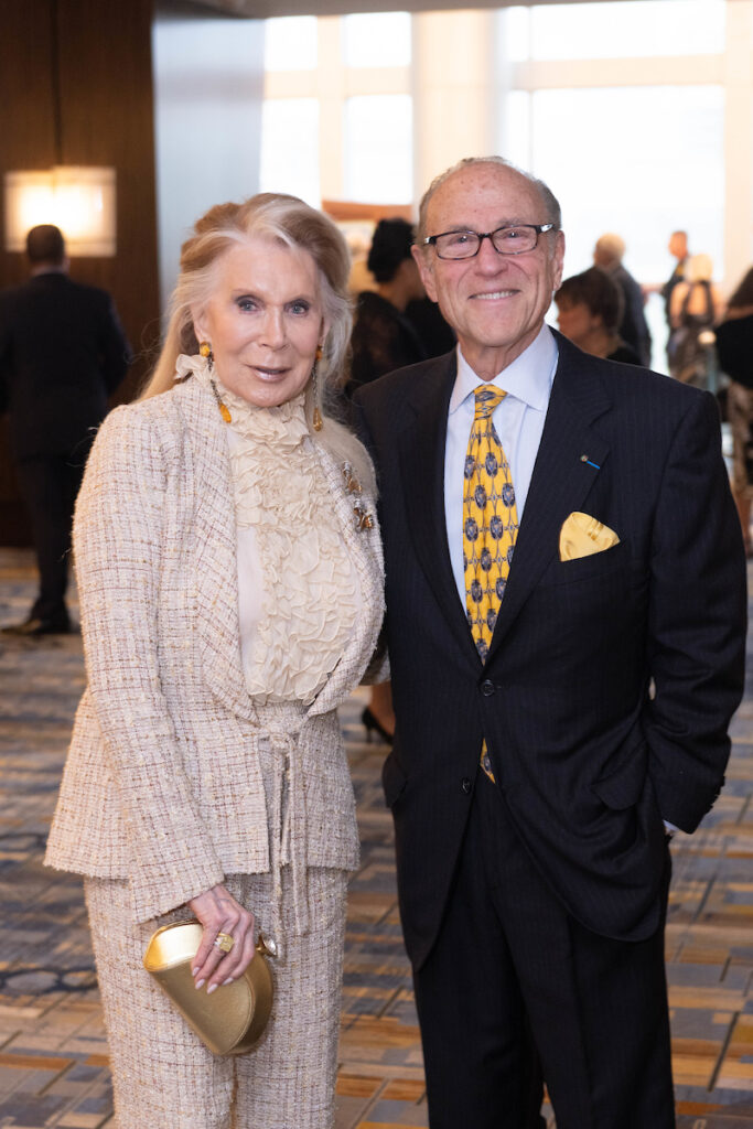 Joan Schnitzer-Levy, Robert Sakowitz at Holocaust Museum Houston’s 2024 LBJ Moral Courage Award Dinner  (Photo by Wilson Parish)