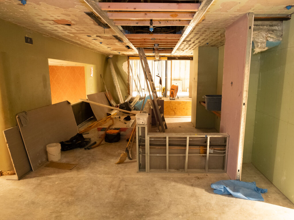 River Oaks Theater looks it needs a significant amount of work still, but it is expected to open in a matter of months. (Photo by F. Carter Smith) 