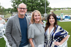 Stephen James, Margaret James, Jennifer Wasserman (Photo by Clint Brewer)