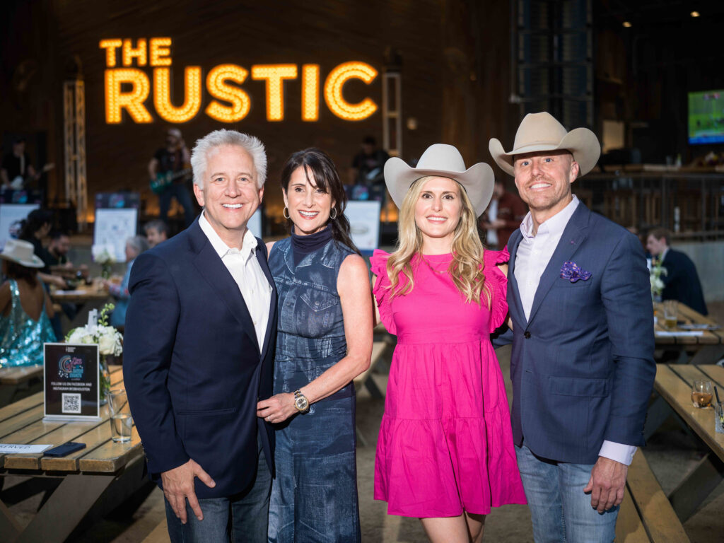Steven & Valerie Toups, Maegan Toups, Carson Joachim at the Cattle Baron's Ball kick-off held at The Rustic Downtown. (Photo by Daniel Ortiz)