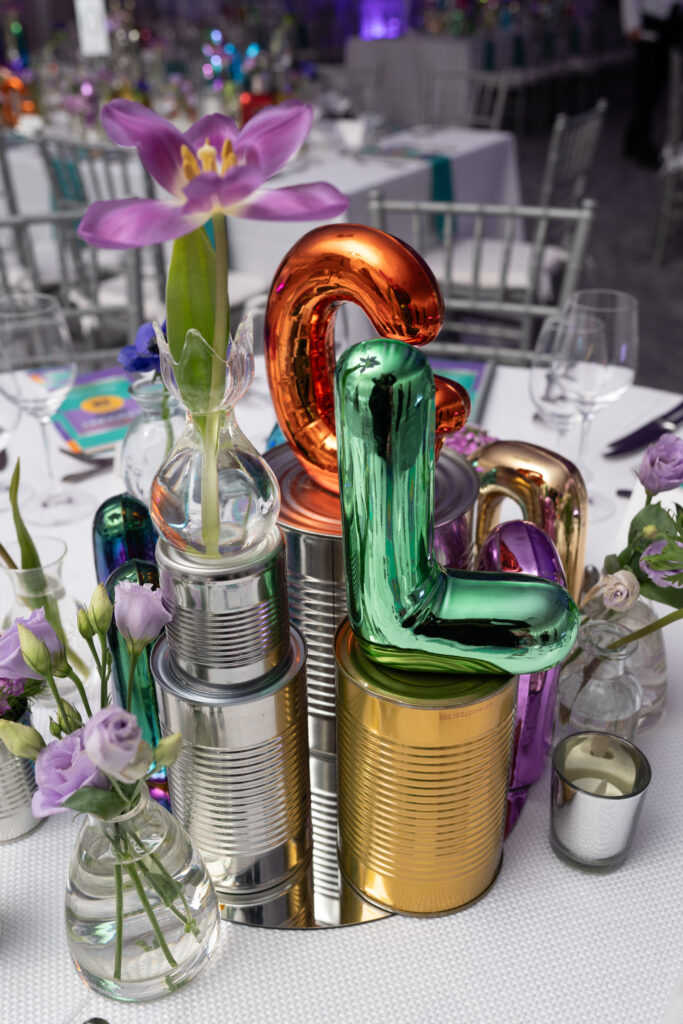 Crafty table decor at Studio Menil Presents: Alphabet Soup (Photo by Daniel Ortiz)