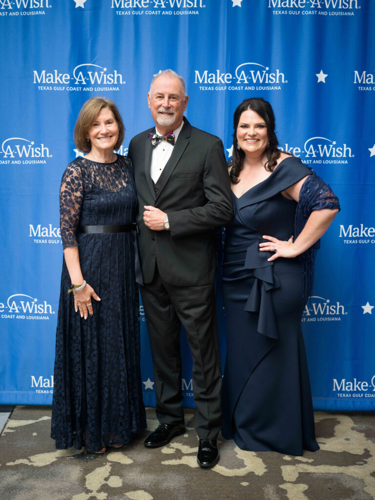 Teri & Jim Andrepont,, Shelly Millwee at the Make-A-Wish gala (Photo by Daniel Ortiz)