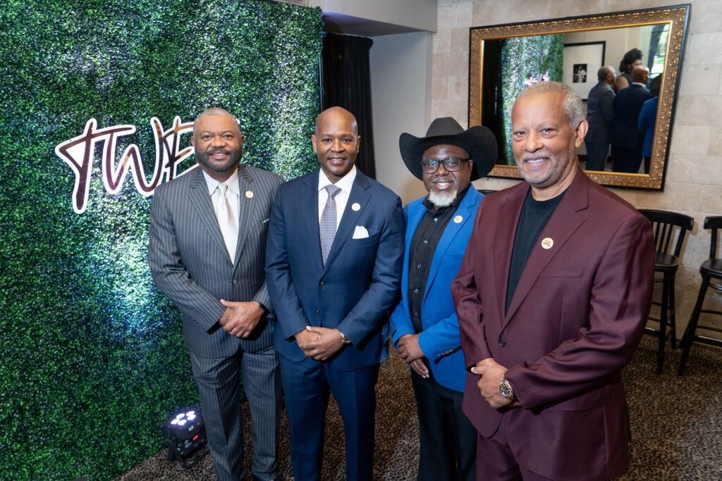 Terry Williams, Terrance Johnson, Keith D-MARS Davis, D'Artagnan Bebel at the 20th annual International Women's Leadership Summit.
