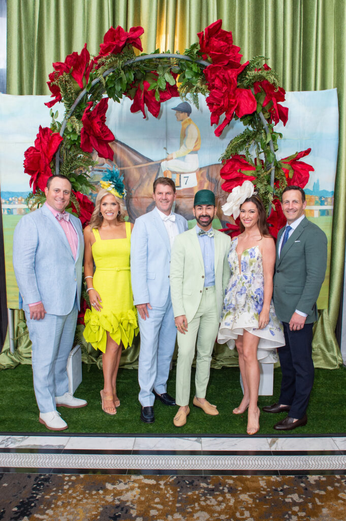 Chairs Terry & Amanda Boffone, Bill Baldwin & Fady Armanious, Jayne & Garrett Johnson at the Hats, Hearts & Horseshoes benefit for Bo's Place. (Photo by Jacob Power)