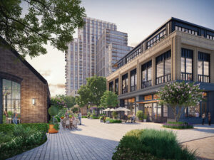 The RO Valet on Branard Street; Rendering courtesy of Michael Hsu Office of Architecture