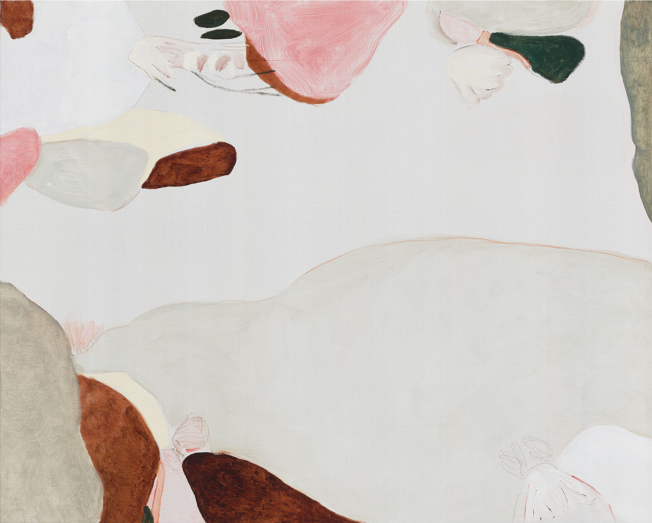 Terrell James's <em>Tide</em>, 2024. Oil on linen. (Courtesy Josh Pazda Hiram Butler Gallery)