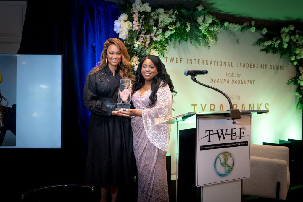 Tyra Banks and Founder, Deavra Daughtry