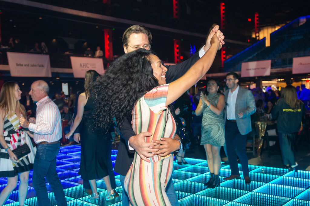 Lance Vanover, Veronica Medina dancing at the VICTORY Rally Ball (Photo by Jacob Power)