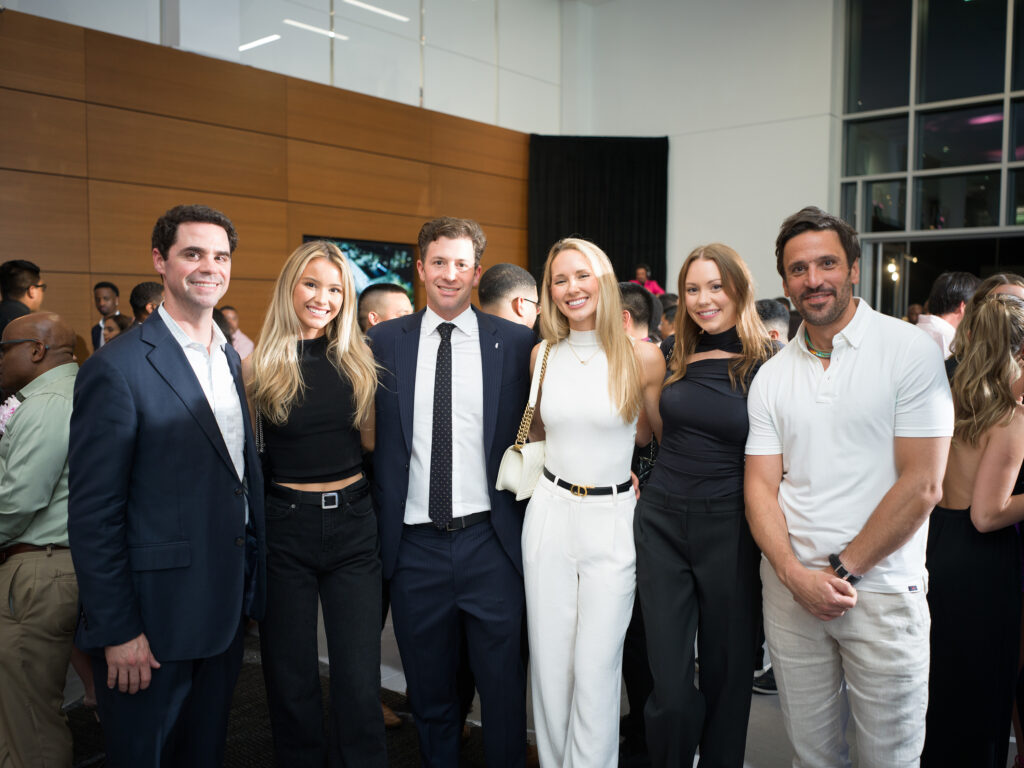 Will Richardson, Kori Slanina, Paul Weitz, Hannah Laster, Hannah Cherry, guest at the grand opening of Central Houston Cadillac's new location near NRG Park (Photo by Daniel Ortiz)