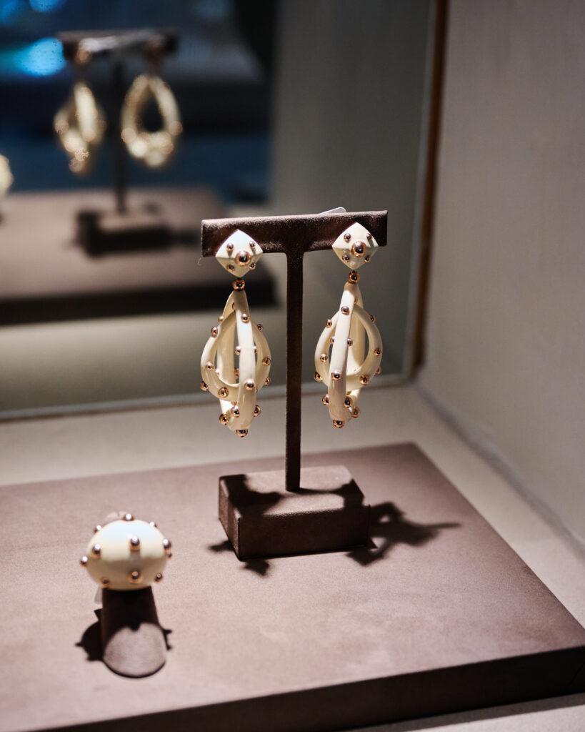 Gorgeous earrings from the Giorgio B line. (Photo by Jonathan Zizzo)