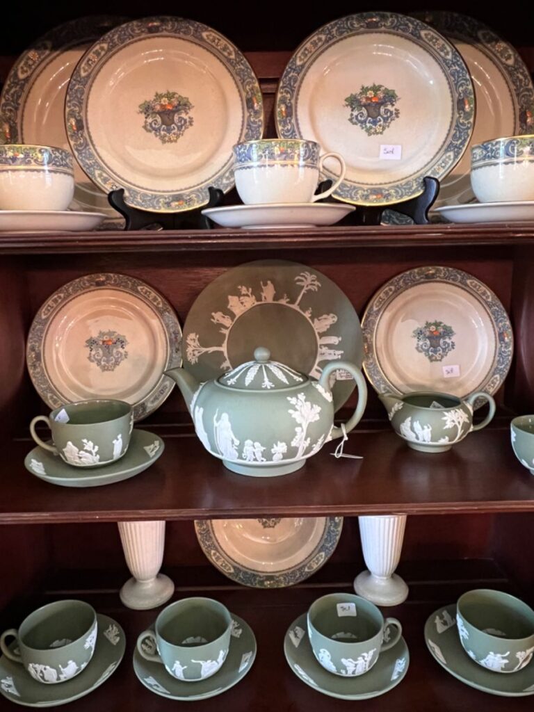 The home is filled with fine crystal, silver, and china. (Photo by Dallas Estate Sellers)