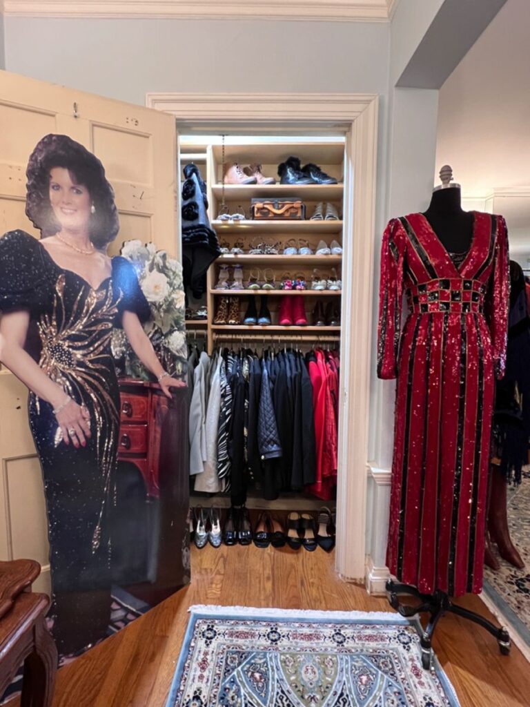 A cardboard cutout of Marilyn Hoffman. (Photo by Dallas Estate Sellers)