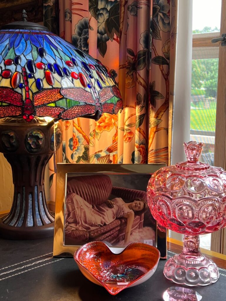 Timeless antiques abound throughout the Hoffman manor. (Photo by Dallas Estate Sellers)