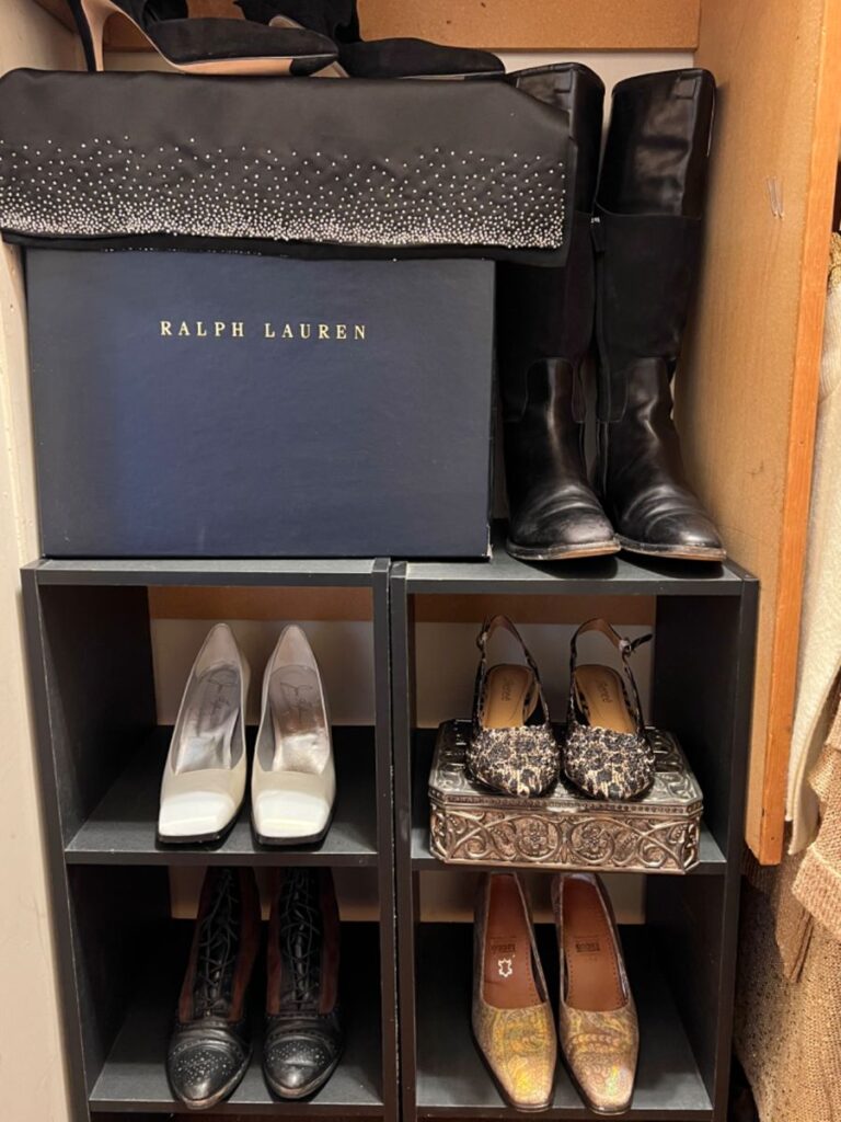 A thoughtfully arranged collection of women's designer fashion. (Photo by Dallas Estate Sellers)