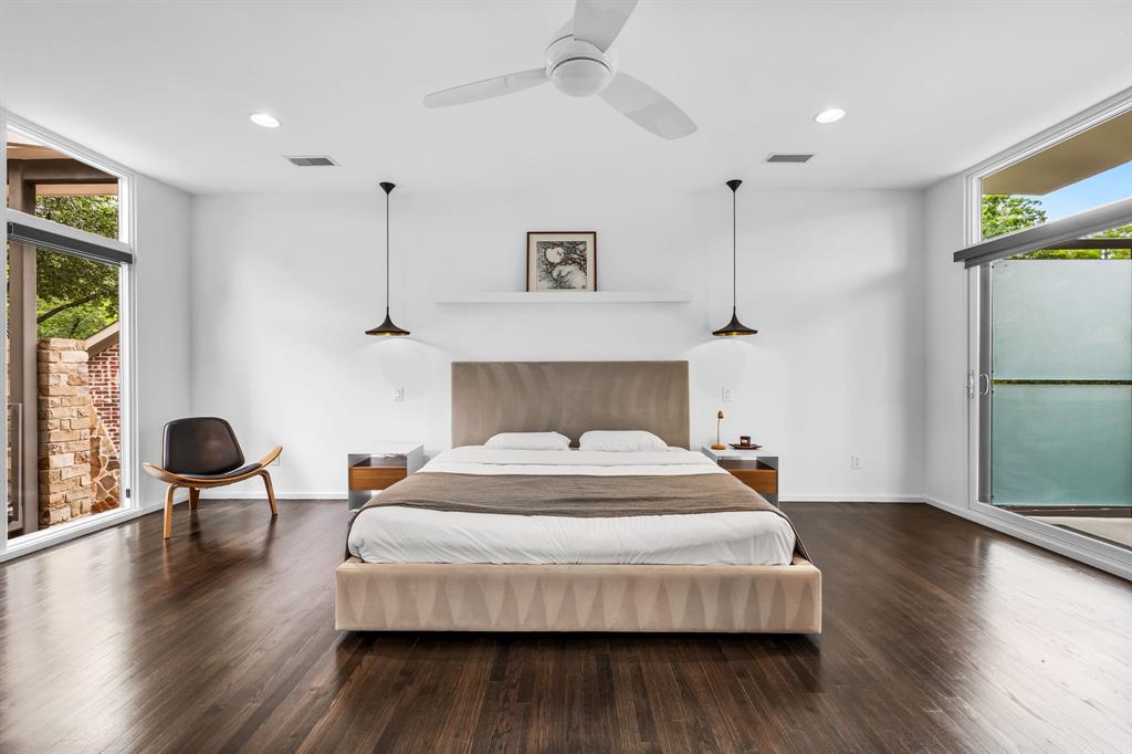 Another view of the primary bedroom suite. 