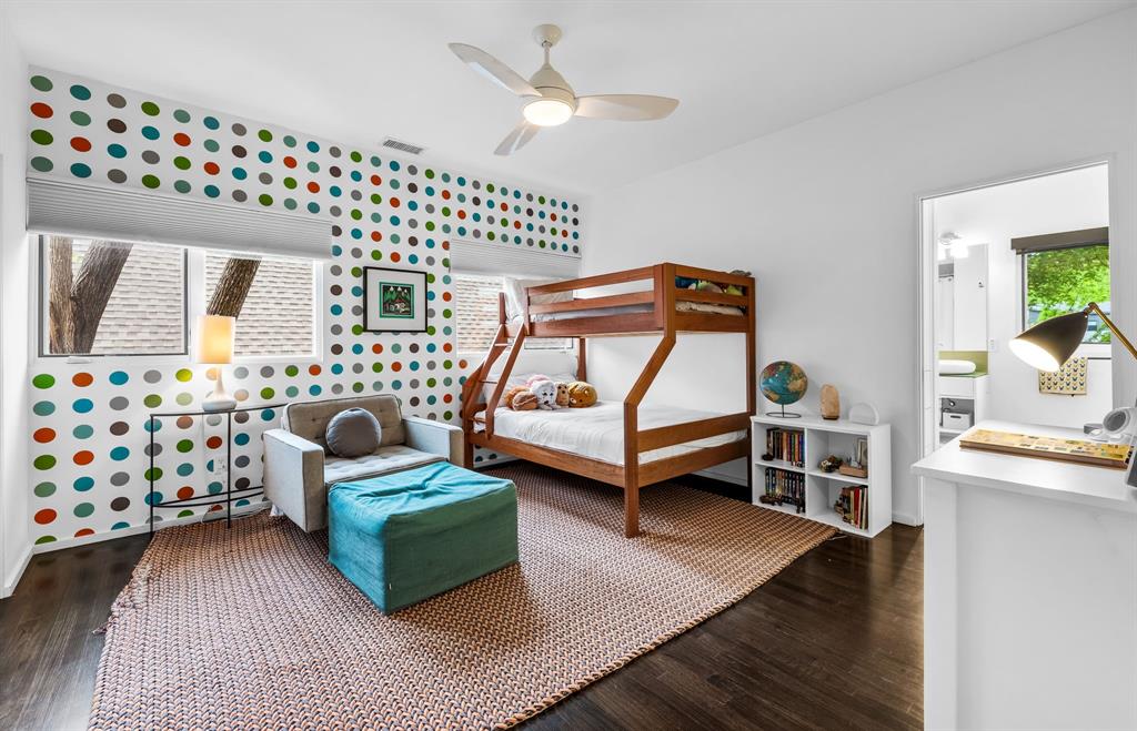 One of six bedrooms in the home. 