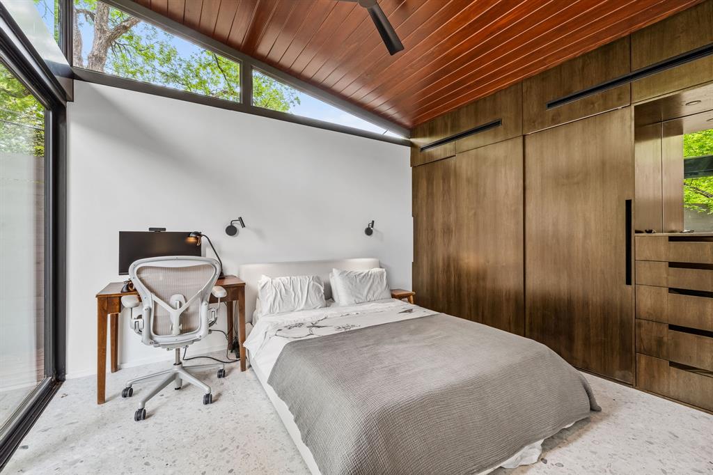 The guest house bedroom.