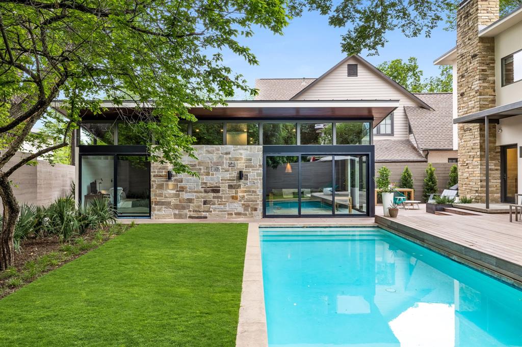 Another view of David Rolston's backyard landscaping. 