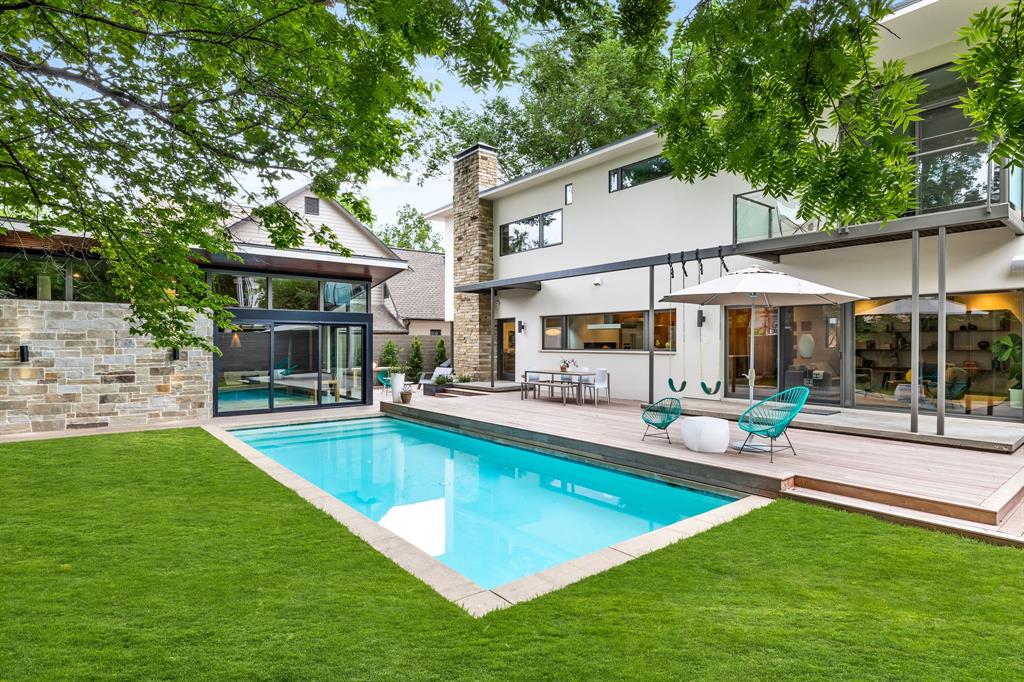 Another view of David Rolston's backyard landscaping. 