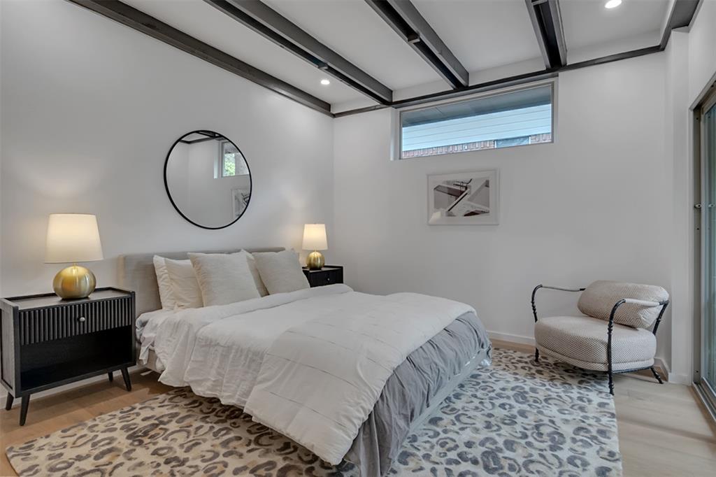 The primary bedroom.