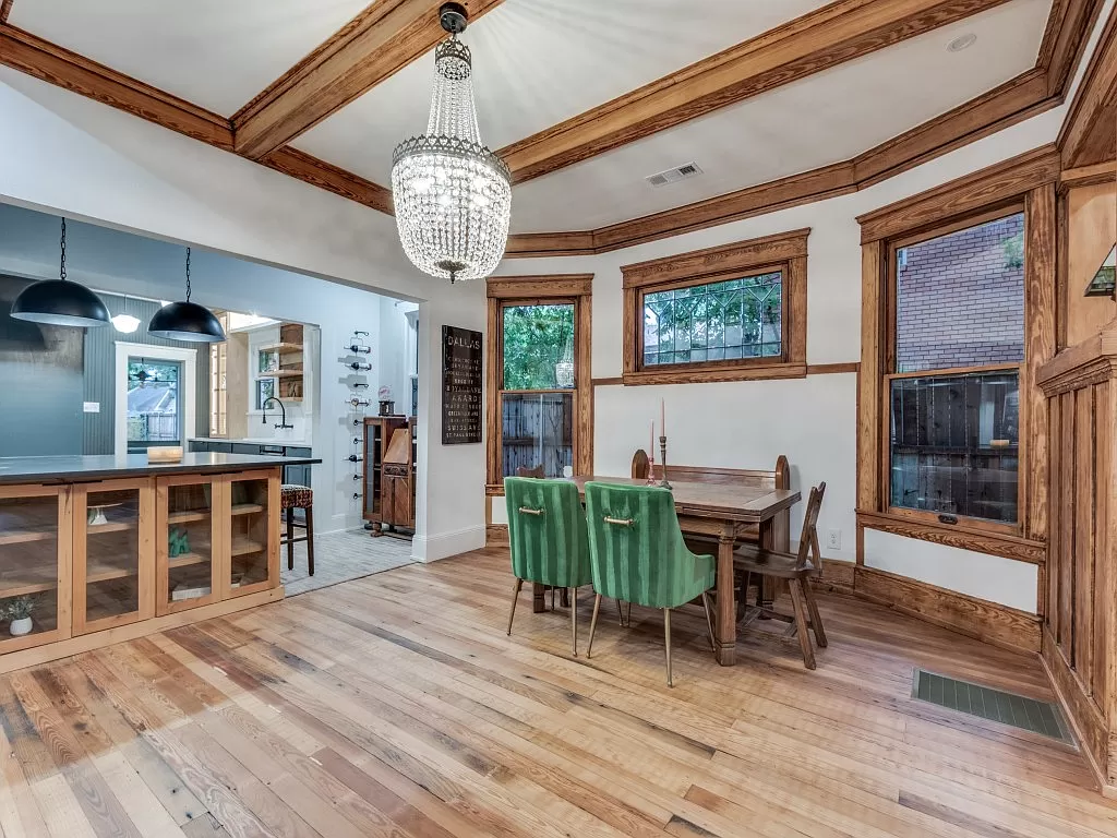 An elegant dining area. 