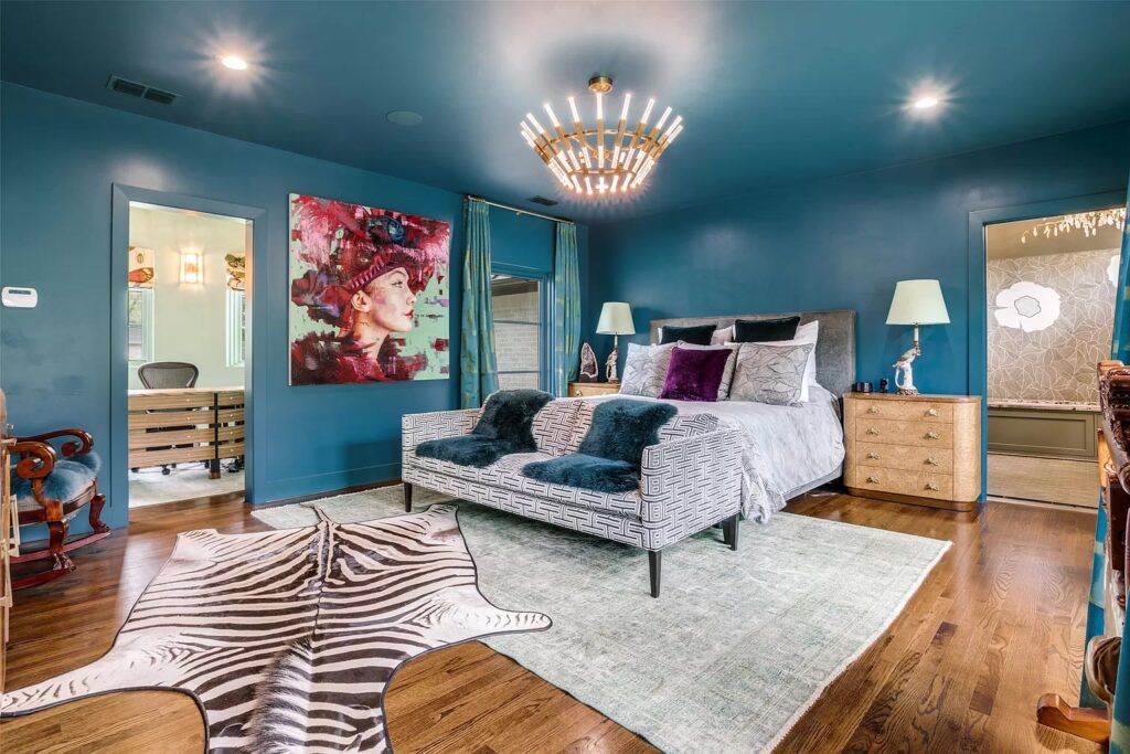 A glamorous bedroom.