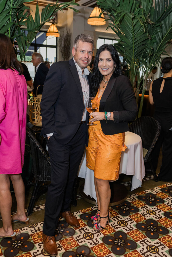 Chris Beverly, Tiffany Halik at the Le Colonial Summer Soirée, co-hosted by PaperCity (Photo by Johnny Than)