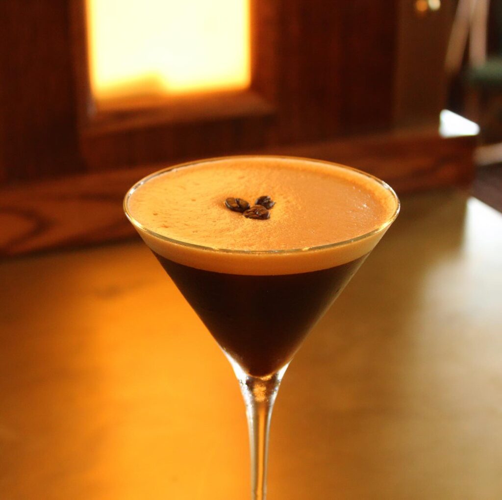 The espresso martini (made with LDU Coffee's Magic Bean Juice) is a must-try at Goodwins. (Courtesy)