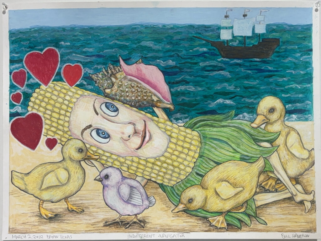 Bill Haveron's "Indifferent Navigator," 2022. This piece is part of the Wheeler Brothers' “Novel Toys, Tricks, and Games,” on view at Ro2 Art Gallery. (Photo by Ro2 Gallery)