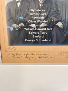 A 1920s Supreme Court Justice portrait at dallas estate sale